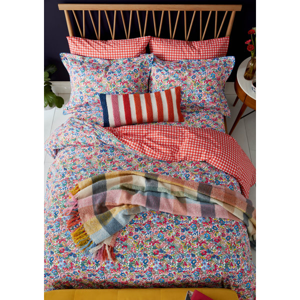 JOULES Jenna Ditsy Multicolor Percale 180 TC Duvet Cover Set Wayfair